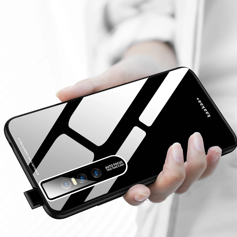 ДЛЯ VIVO V15 V 15 чехол V15Pro градиент Аврора плексиглас задняя крышка телефона для Pro