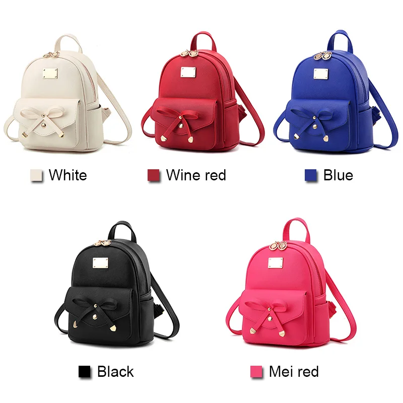 2018 милый женский рюкзак на плечо сумка молнии из искусственной кожи Портативный