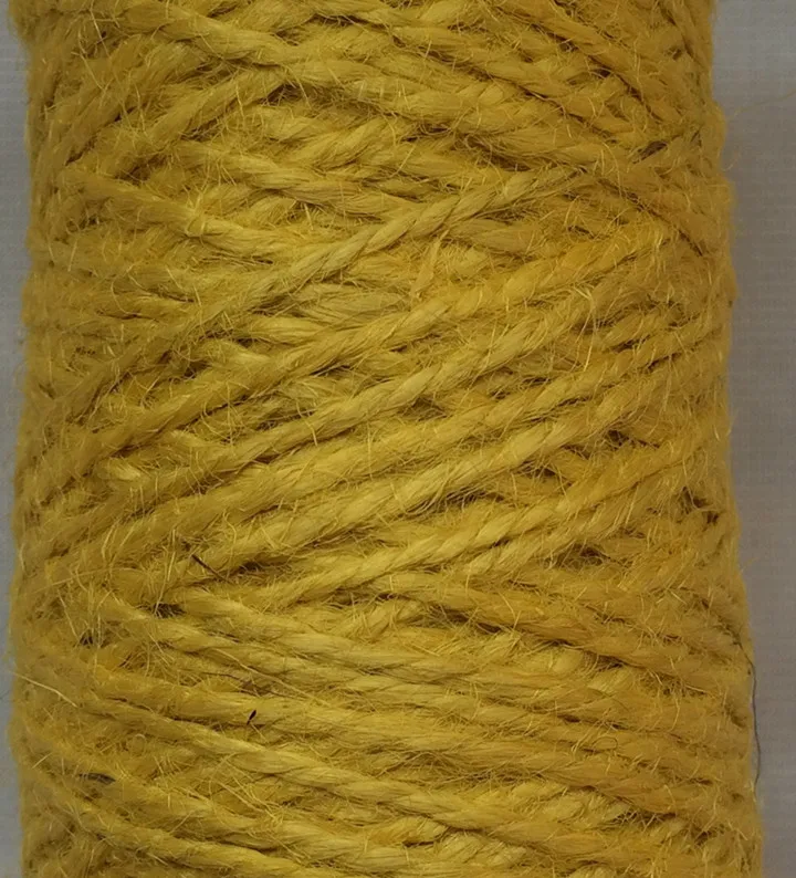 yellow 1 шт 2ply 1,5 мм(100 м/катушка) цветной джутовый шнур-шпагат DIY декоративный аксессуар ручной работы джутовый канат - Цвет: yellow