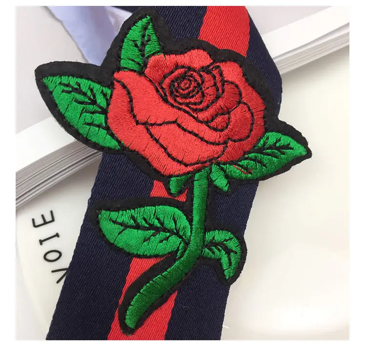 Hirigin 2017 сексуальный женский галстук-бабочка из ленты mbroidery цветок розы чокер