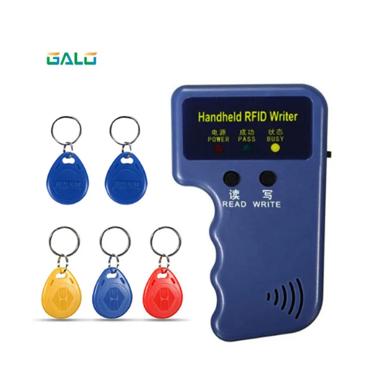 kit 4 Ручной 125 кГц RFID Дубликатор копировальный аппарат писатель программист считыватель с ключи-карты перезаписываемые ID Брелоки метки карты - Цвет: kit 4