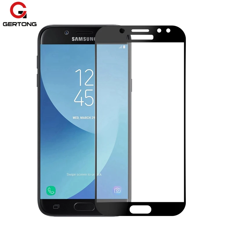 GerTong закаленное стекло для samsung Galaxy J3, J5, J7 года полное покрытие экрана Защитная пленка для samsung J3 J330 J 3 5 7
