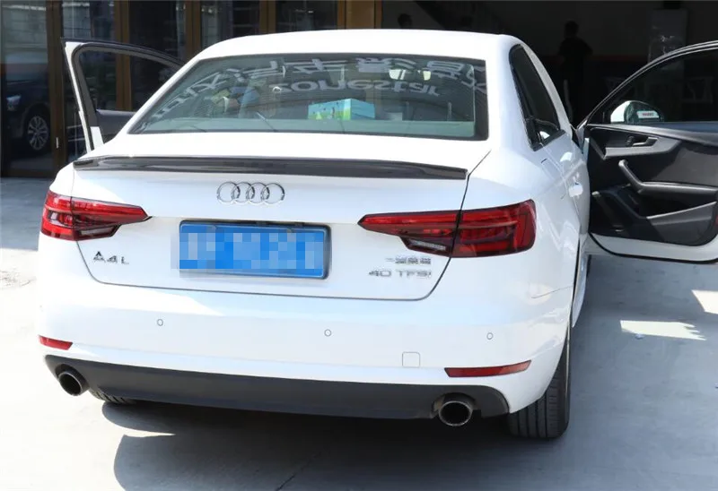 Спойлер из углеволокна для Audi A4 S4 RS4 2009- высококачественные Спойлеры авто аксессуары по EMS