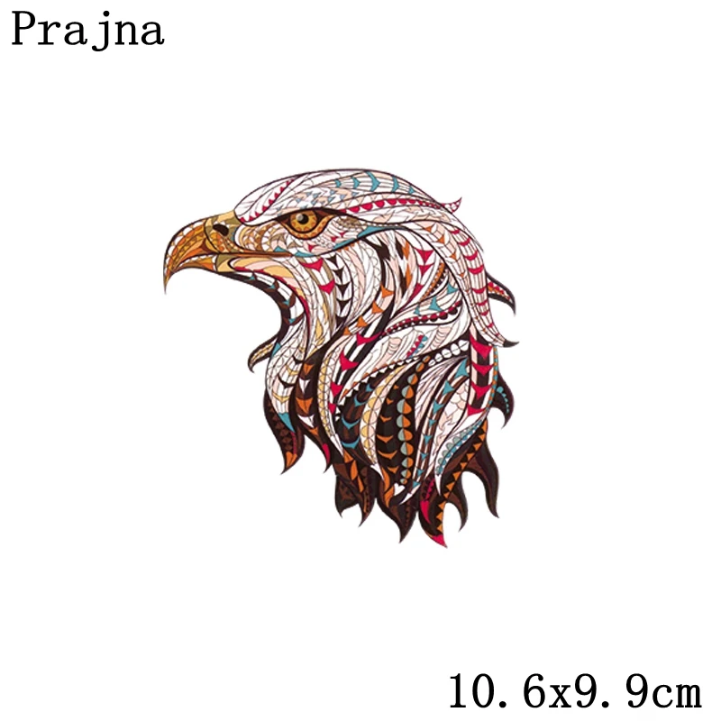 Фиолетовый Prajna, Череп, Лев, волк, лиса, Сова, аниме, теплопередача, футболка, сделай сам, украшение, а-уровень, моющаяся, железная, на патчи, термопередача - Цвет: Фиолетовый