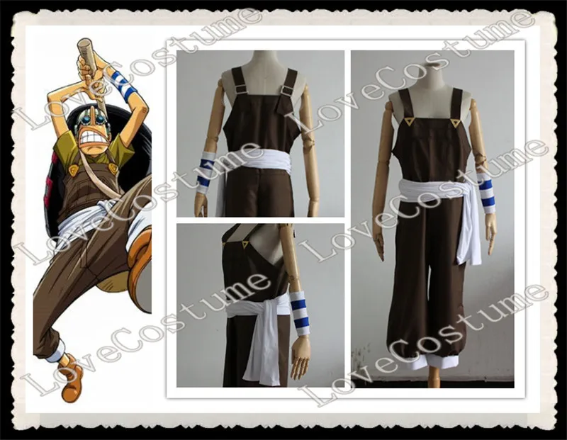 Цельнокроеный костюм для косплея Usopp изготовленный на заказ |