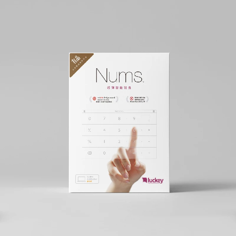 Ультра тонкая умная клавиатура Xiaomi Nums Pro15.6/13 3/12 5 дюймов серебристая версия отпечатков пальцев