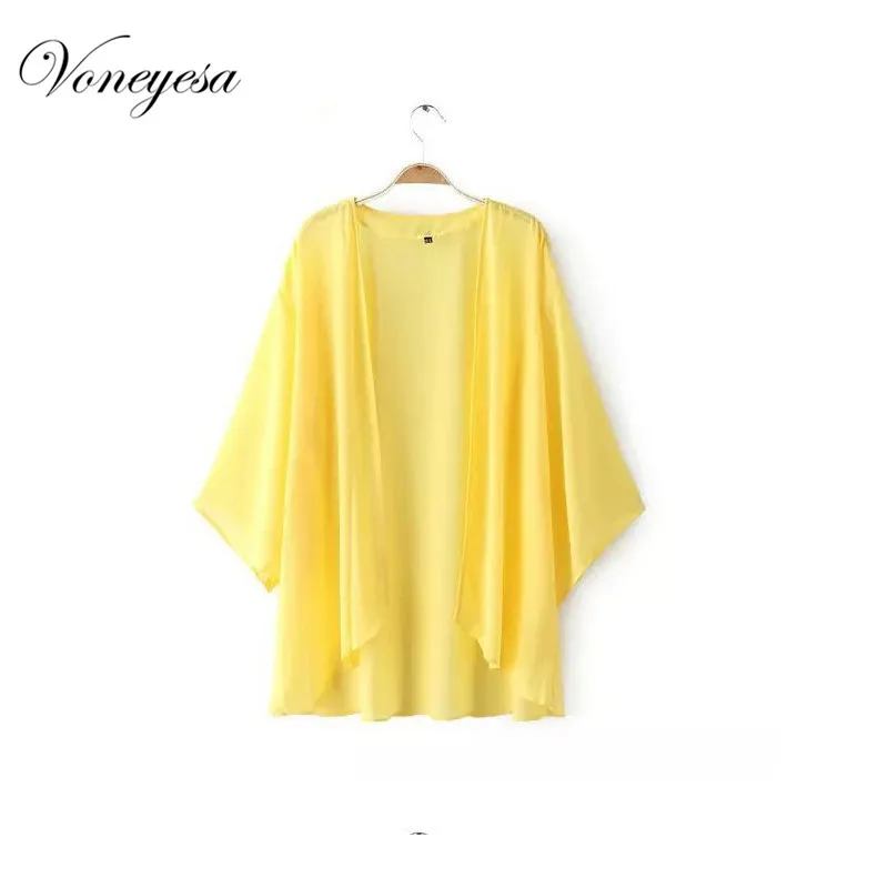 Лето Шифон Шаль Леди солнцезащитный крем Верхней Одежды Мода Популярные женщины