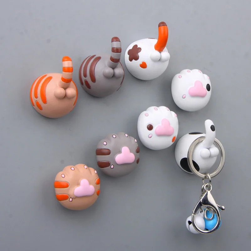 Магниты на холодильник Kawaii Cat Tail сувенирные холодильники магнитный стикер сообщений домашний декор кухонные аксессуары