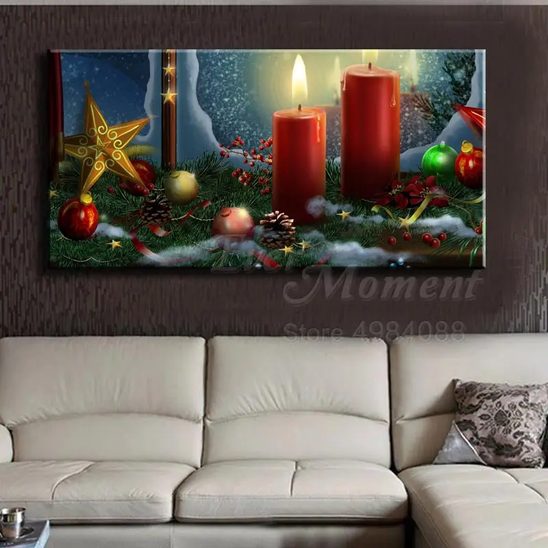 Алмазная мозаика с свечой Ever Instant полноразмерная картина Стразы 5D сделай сам