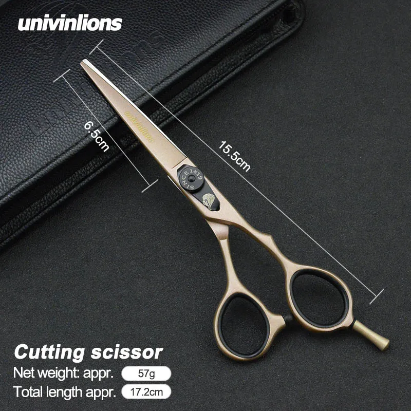 5.5/6" black gold barber hair scissors hairdressing scissors professional hair scisor barber supplies shears gift japan haircut