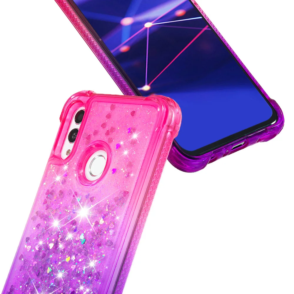 Для Huawei P Smart 2019/Honor 10 Lite ТПУ силиконовый Блестящий Жидкий чехол для телефона