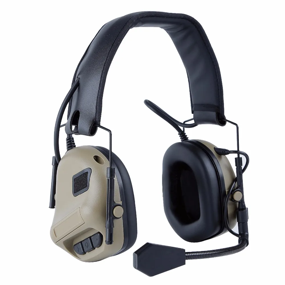 Tactical Headset Headband Wearing Version without Sound Pickup & Noise Reduction Function Headphone Communication for Shooting |