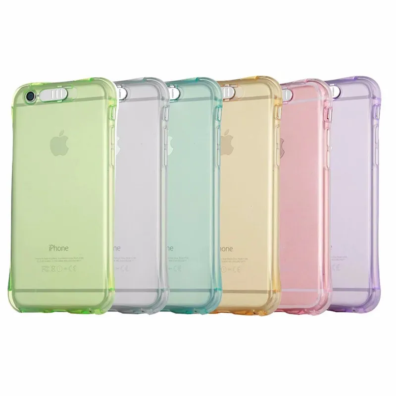 Чехол из ТПУ со светодиодной подсветкой для iPhone 5 6 6S 7 8 Plus Прозрачный светящийся