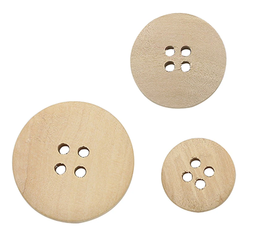 50 Pcs Helpful Mixed Wooden Buttons Color Round 4-Holes Sewing Scrapbooking DIY | Дом и сад