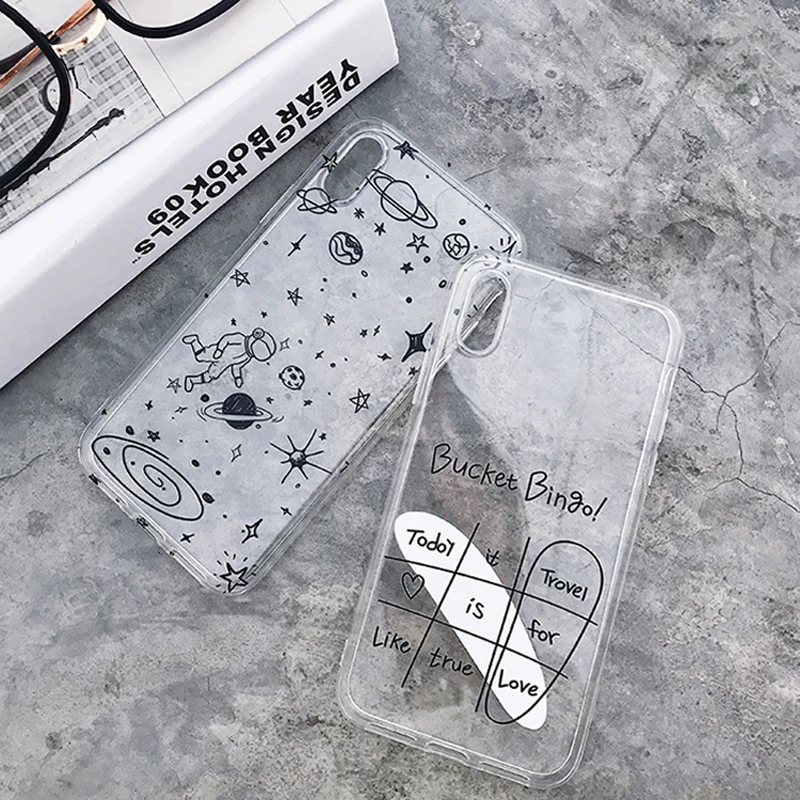 Мягкий прозрачный чехол WOTP для iphone 11 11pro Max XS XR X 6 6S 7 8 Plus|Бамперы| |