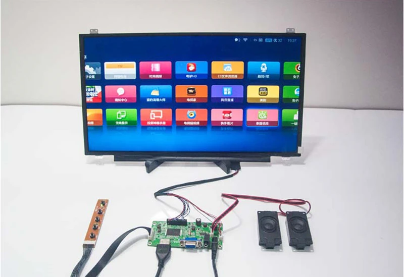 

HDMI LVDS to EDP Signal Controller Board + 15.6" IPS N156HCE EAA EBA 1920x1080 EDP 2 Lanes 30 Pins LCD Panel for Raspberry PI 3