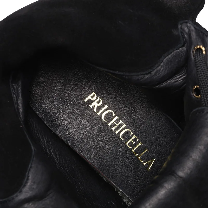 Женские ботильоны на шнурках PRICHICELLA повседневные из натуральной кожи