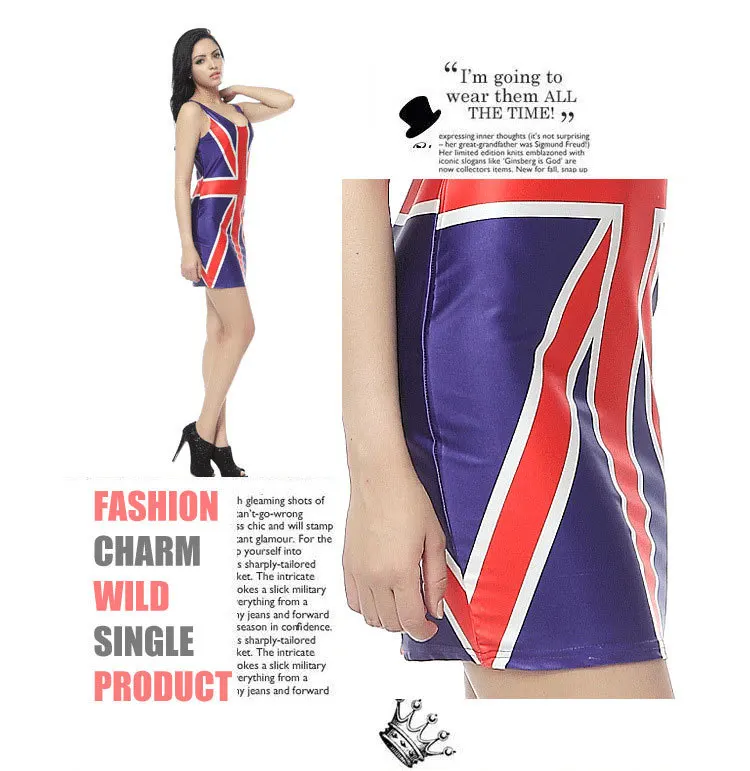 Женское летнее платье в английском и британском стиле женское с британским