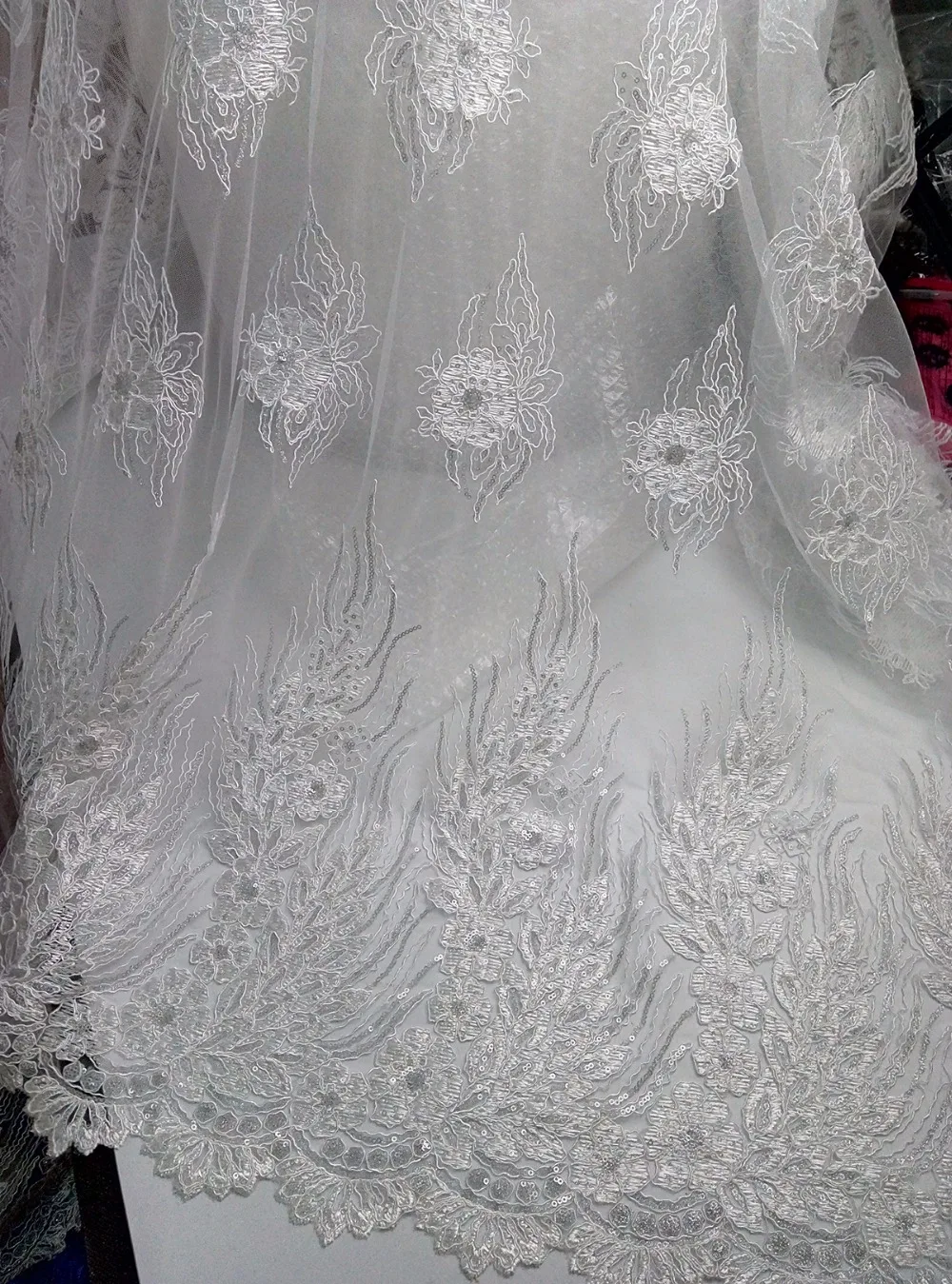 KER YLILI синий черный белый африканский тюль кружевная ткань 2017 высококачественные