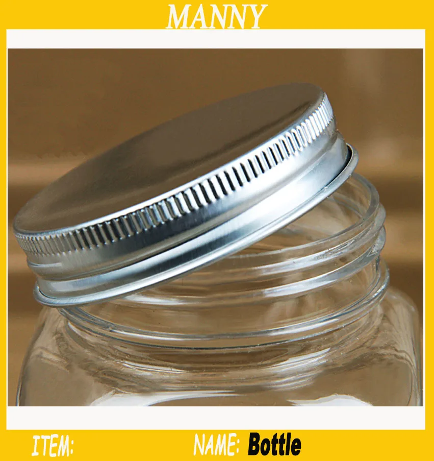 Пластиковая банка с алюминиевой крышкой 400 мл 10 шт.|for honey|plastic jar 400mljar |