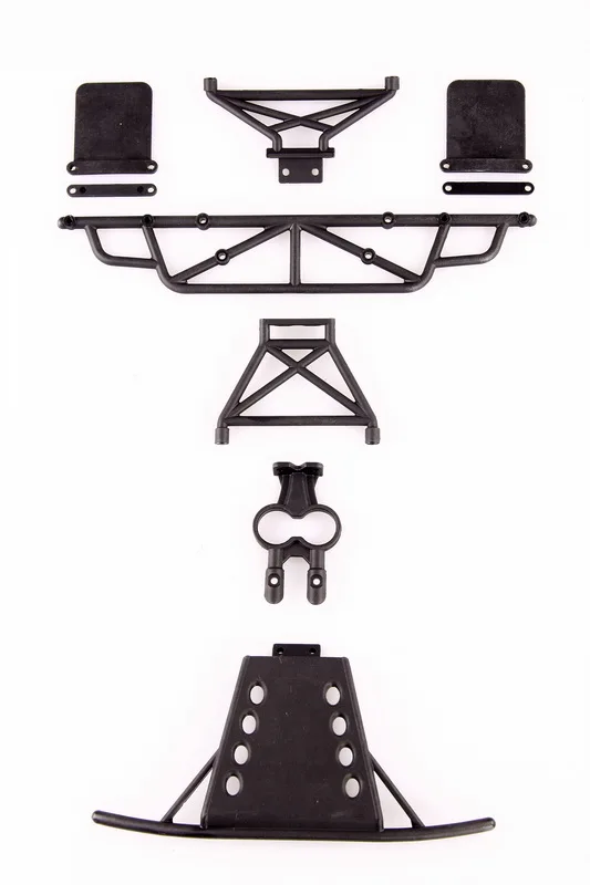 LC RACING-Juego de parachoques SC para coche todoterreno RC, parachoques negro para EMB-SC EP 1:14, # L6039-0