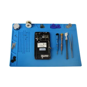 Антистатический теплоизоляционный коврик разных размеров, утолщенный силиконовый рабочий коврик, тепловая пушка, паяльная станция, платформа для обслуживания