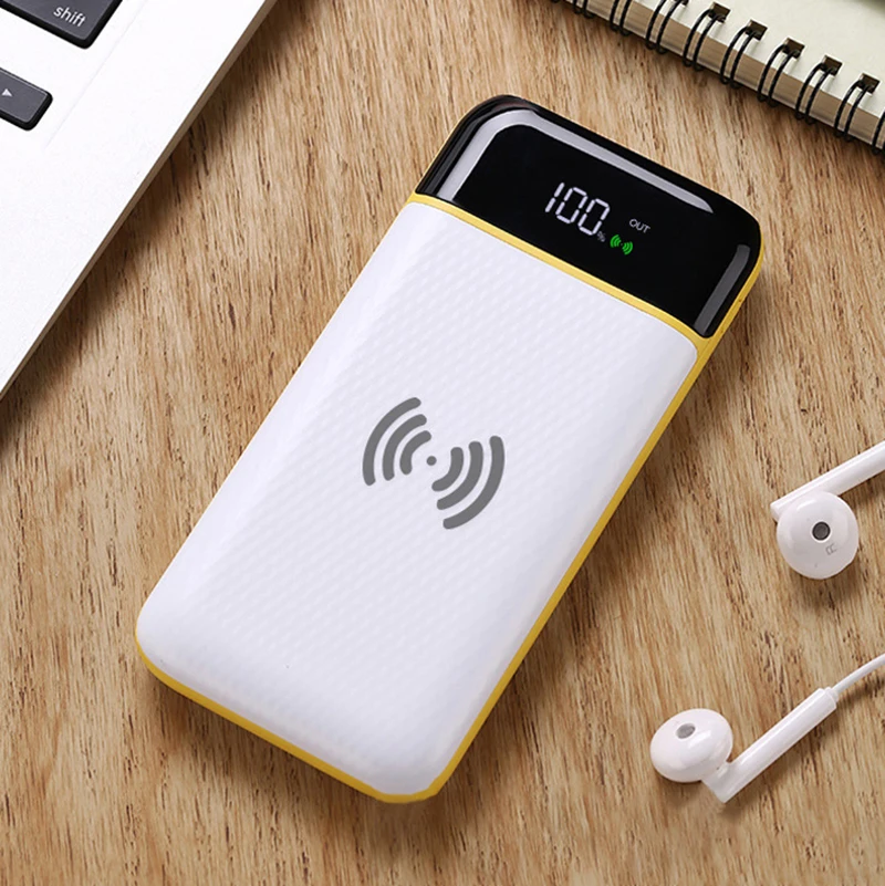 Fast charging wireless mobile power 20000mAh external battery portable phone charger universal 2 USB tablet | Мобильные телефоны и