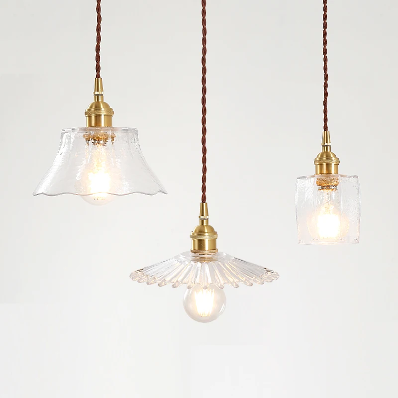 

Nordic restaurant bedside brass chandelier retro personality bar porch cafe net cafe Japanese lamps and lanterns Free shipping