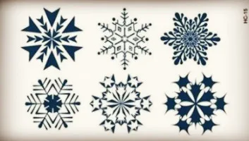 

2019 new styles ,6 shaped SnowFlake Body Art Beauty Makeup Waterproof Temporary Tattoo Stickers