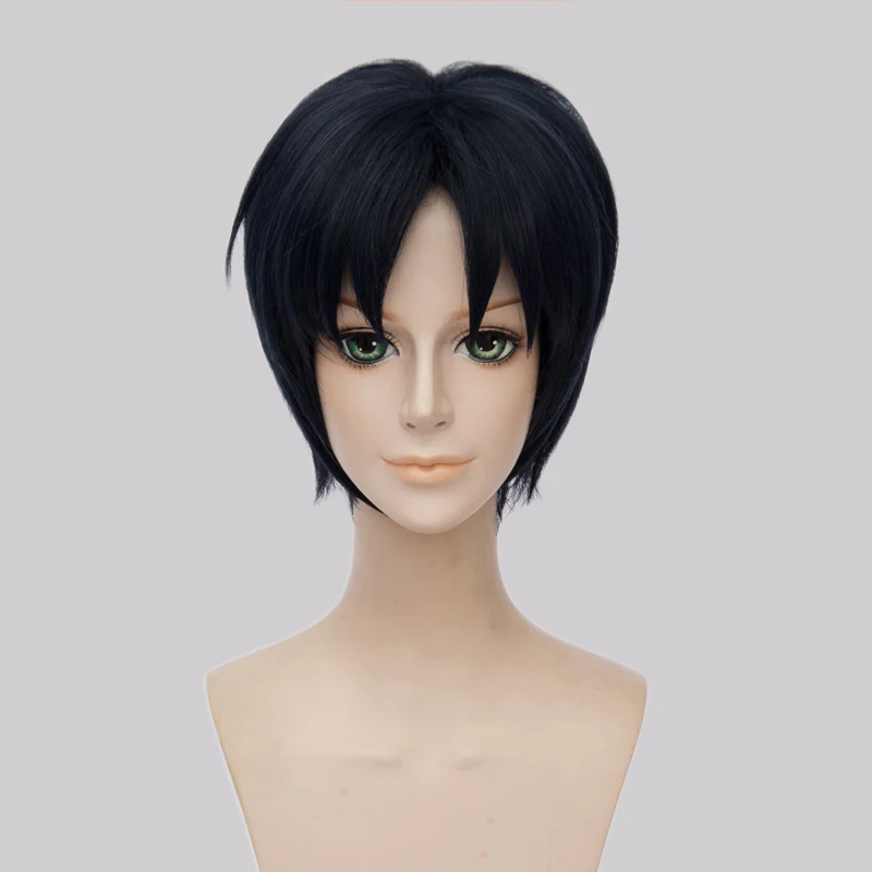 Heat Resistant Anime IDOLiSH7 Iori Izumi Short Mixed Black Blue Costume Full Lace Cosplay Wig +Free CAP |