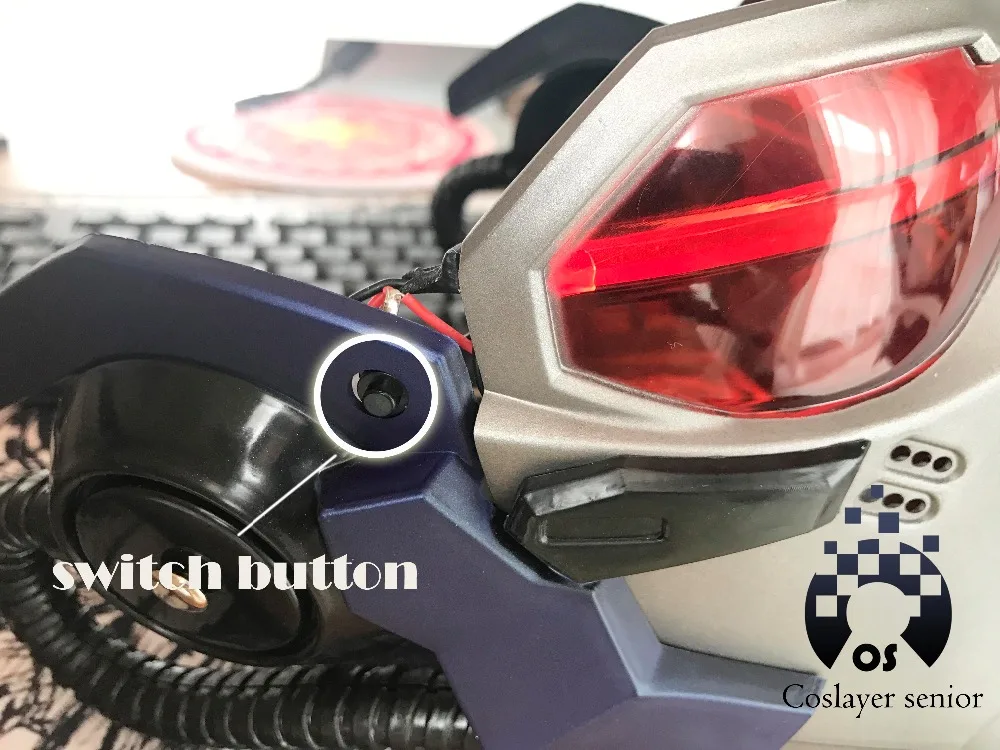 Новая версия OW Soldier 76 15 вентиляционные отверстия светодиодный светящаяся маска игра косплей Хэллоуин подарок prop