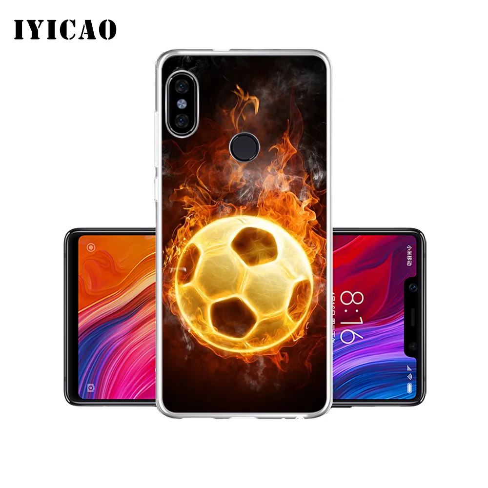 Мягкий силиконовый чехол для телефона IYICAO Fire Football sky moon Xiaomi Redmi 4A 5A 6A Note 7 6 5 Pro Plus 4X