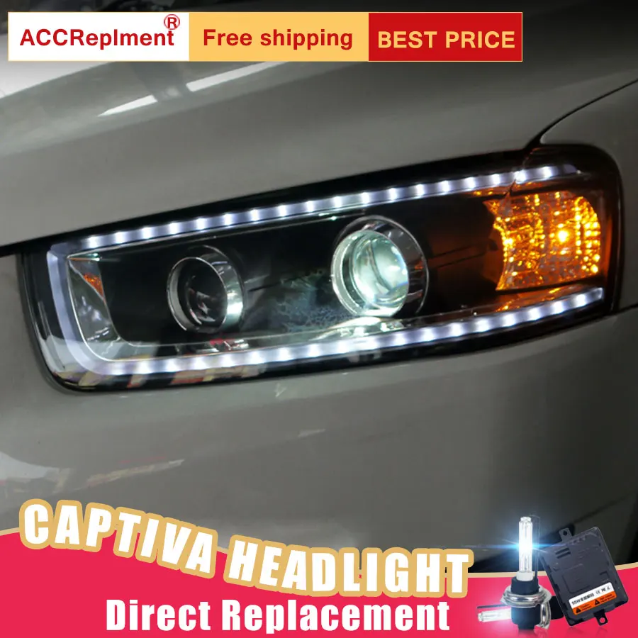 2 шт. светодиодный светодиодные фары для Chevrolet Captiva 2008-2014 ные Автомобильные