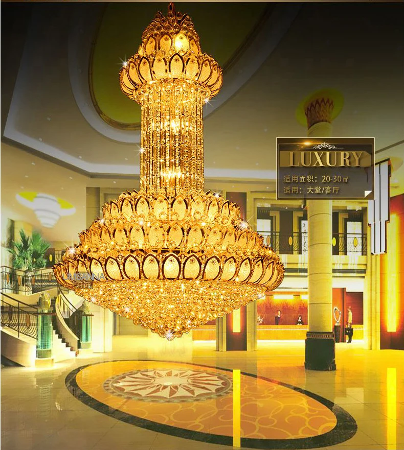 Хрустальная люстра светильник американская современная с золотым цветком