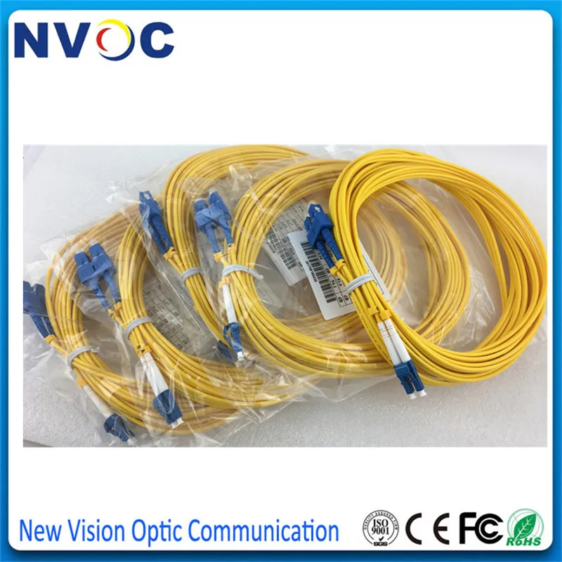 10 шт./пакет 10M SM DX SC/UPC LC/UPC оптоволоконный патч корд Одномодовый Дуплекс ПВХ