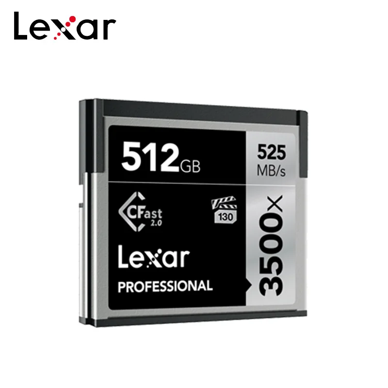 Lexar CF карт 256 ГБ 128 Гб 64 Гб Cfast 2,0 слот для карт памяти 512 ГБ 3500x до 525 МБ/с. для профессионального Камера sony Камера