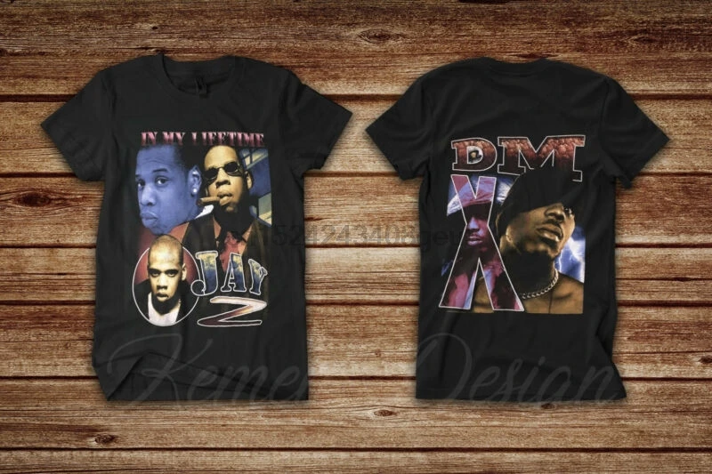 Винтаж 90s Jay Z DMX в моей жизни получить у меня собака хип хоп Рэп футболка Репринт
