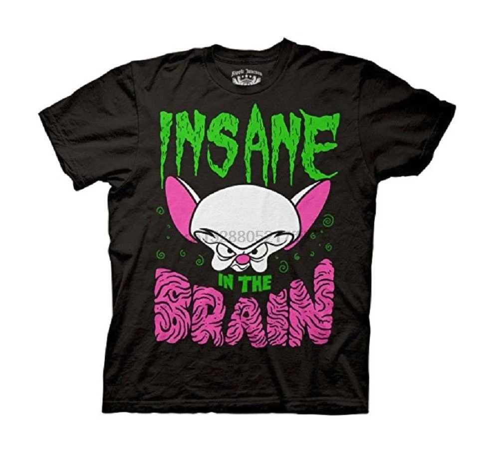 Animaniacs футболка для взрослых с надписью Insane In The Brain рисунком Мужская унисекс