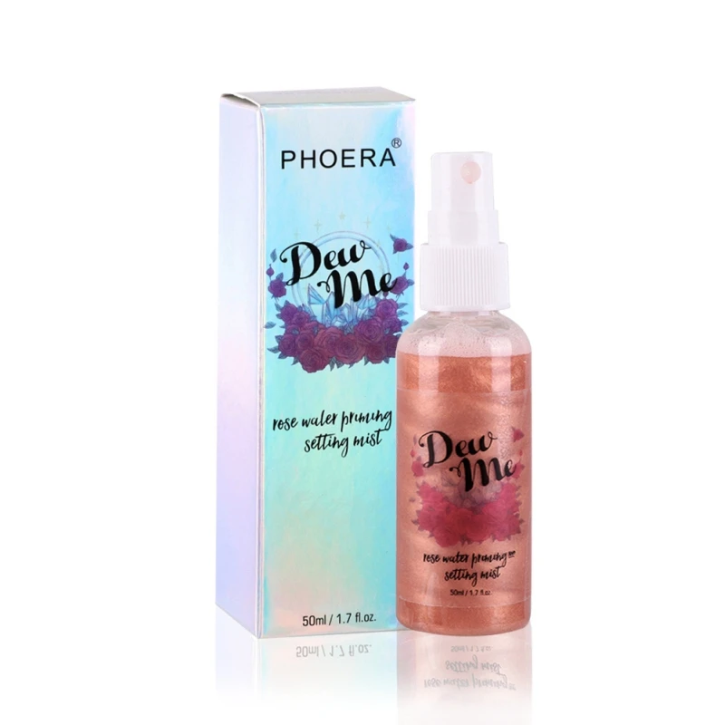 1PC Moisturizing Highlighter Spray Pearlescent Rose Water Priming and Setting Mist Makeup Cosmetic | Красота и здоровье