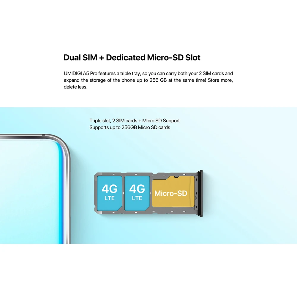 UMIDIGI A5 Pro Android 9,0 восьмиядерный 6," мобильный телефон 16MP тройная камера 4150 mAh 4+ 32 GB Global LTE 4G смартфон с отпечатком пальца смартфон