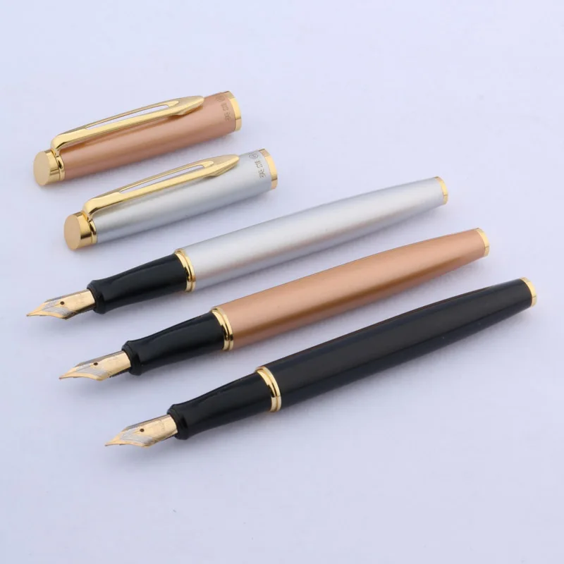 1 шт. красивый рисунок золотого цвета с зажимом для студентов|fountain pen|pen fountain penfountain
