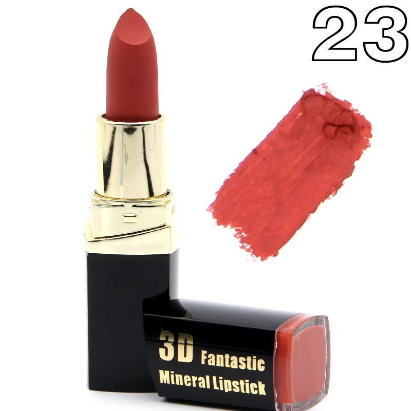 MISS ROSE 3D Фантастическая матовая минеральная губная помада бархатная матовая 24 цвета помада для губ Водонепроницаемый увлажняющий длинный прочный batom