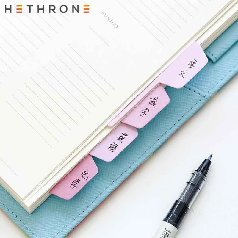 Hetron градиентная рампа красочный индекс милые Стикеры для заметок планировщик