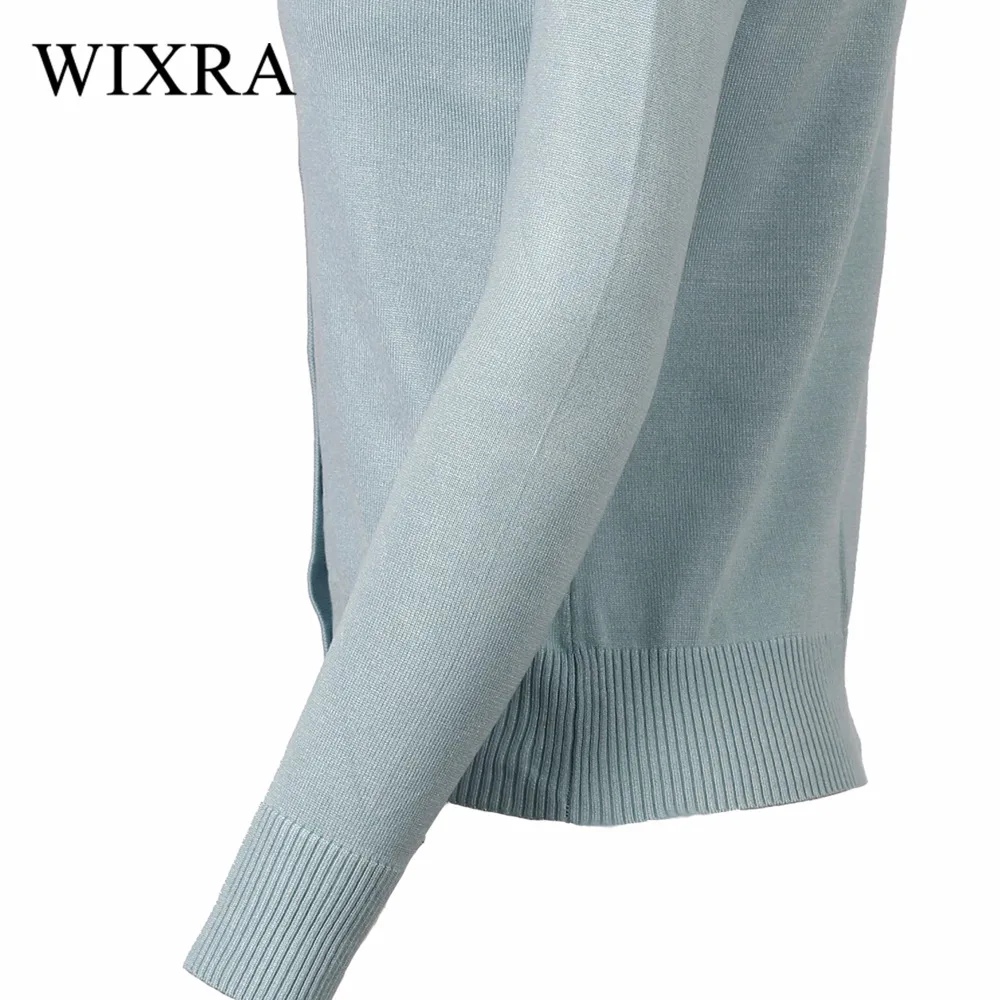 Wixra теплый и очаровательный осенний зимний женский новый кардиган с круглым