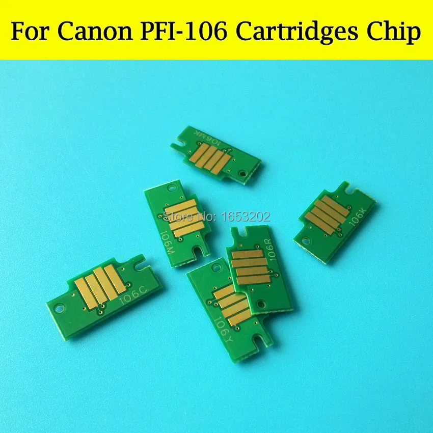 Для Canon PFI-106 PFI-8106 несмывающиеся чернила чип для картриджей для Canon iPF6400SE iPF6410SE принтер чип для картриджей BMKJ