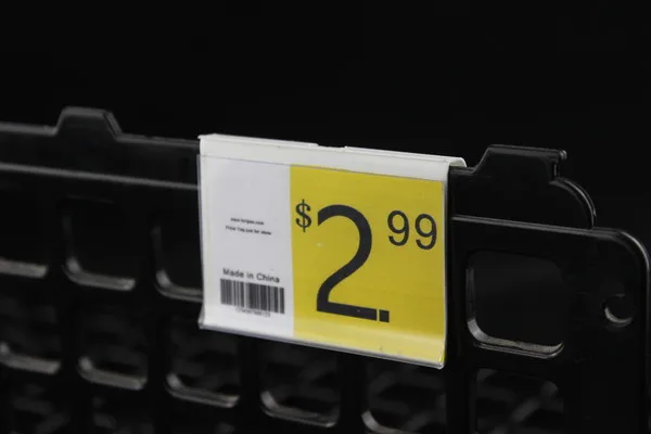 Крючок вешалка шириной 45 мм держатель для этикеток проволоки цена на полку