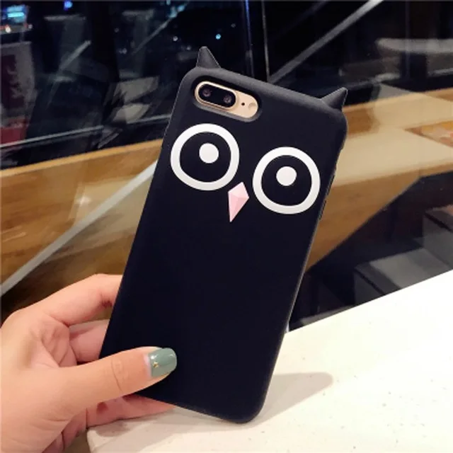 3D Модный мягкий силиконовый чехол с рисунком совы для iPhone 4G 5G 6G 7G 8G 6 7 8 Plus X Xiaomi 4 5X5 5S