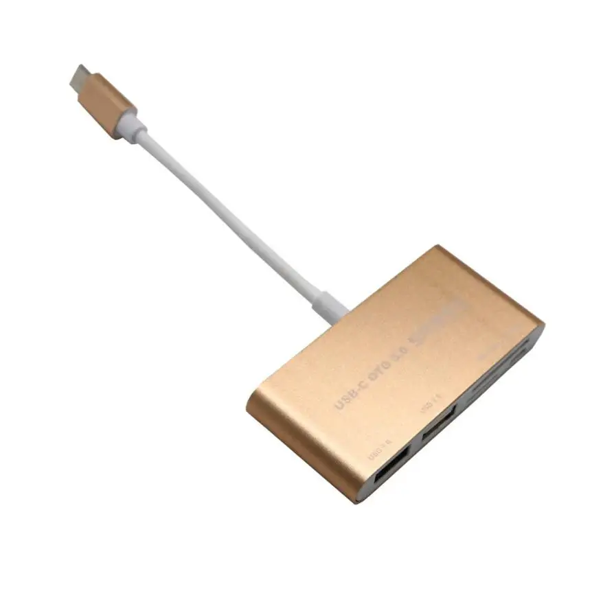 5-In-1Type-C USB-C 3,1 OTG USB 3,0 2,0 концентратор SD/TF кардридер комбо Высокое качество USB SD адаптер кардридер