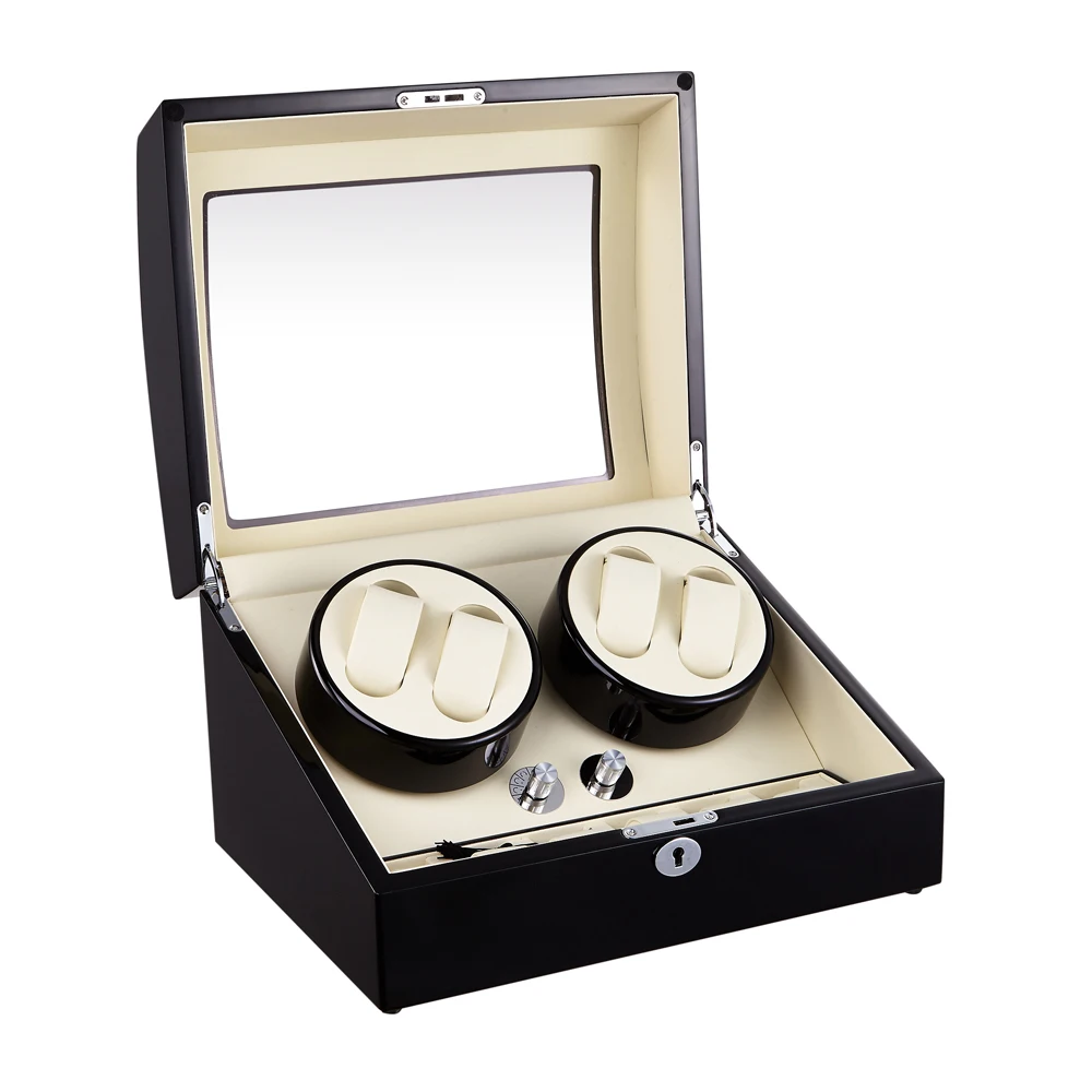 Winder Watch LT деревянный автоматический поворот 4 + 6 часов Storage Case Display Box (внешняя