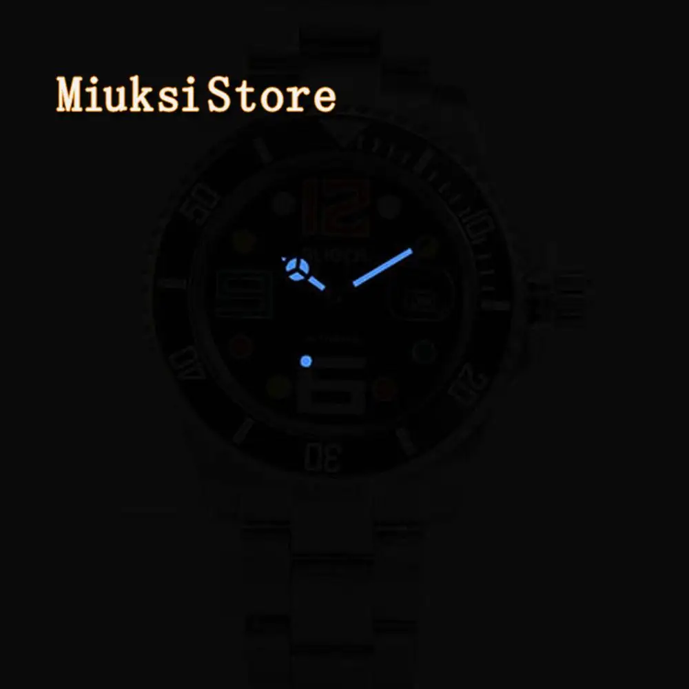 40mm green Sapphire Crystal pour acier inoxydable Poignet Analogique montres Hommes Marque Horloge Waterproof woman man watch | Наручные